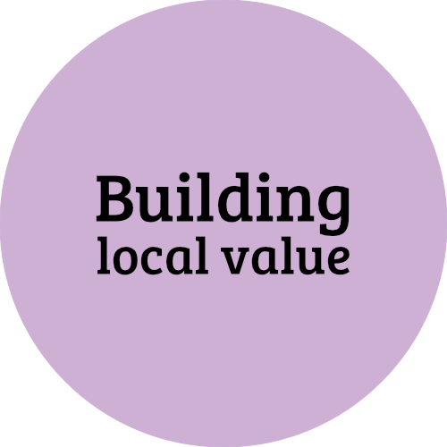Building  local value